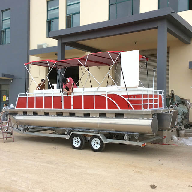 BBQ party pontoon boat