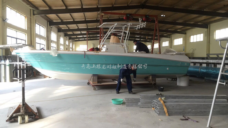fiberglass fishing boat
