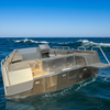 10m Aluminum Landing Craft with Left And Right Fold Up Bench Seats with Big Fuel Tank 