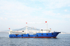 48m stern ramp steel fishing boat tug with freezer