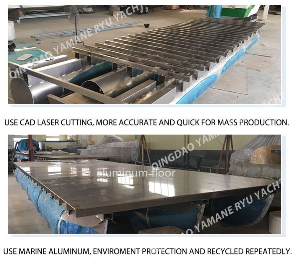 ALUMINUM PONTOON BOAT PRODUCTION PHOTO -2