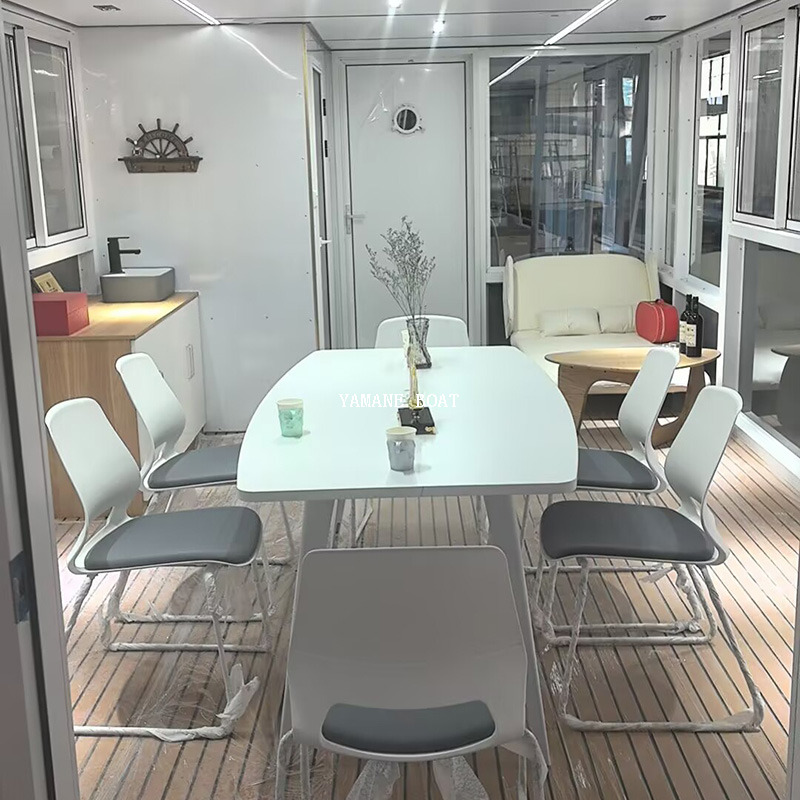 SG1150N 11.5m Aluminum House Pontoon Boat Yamane Yacht