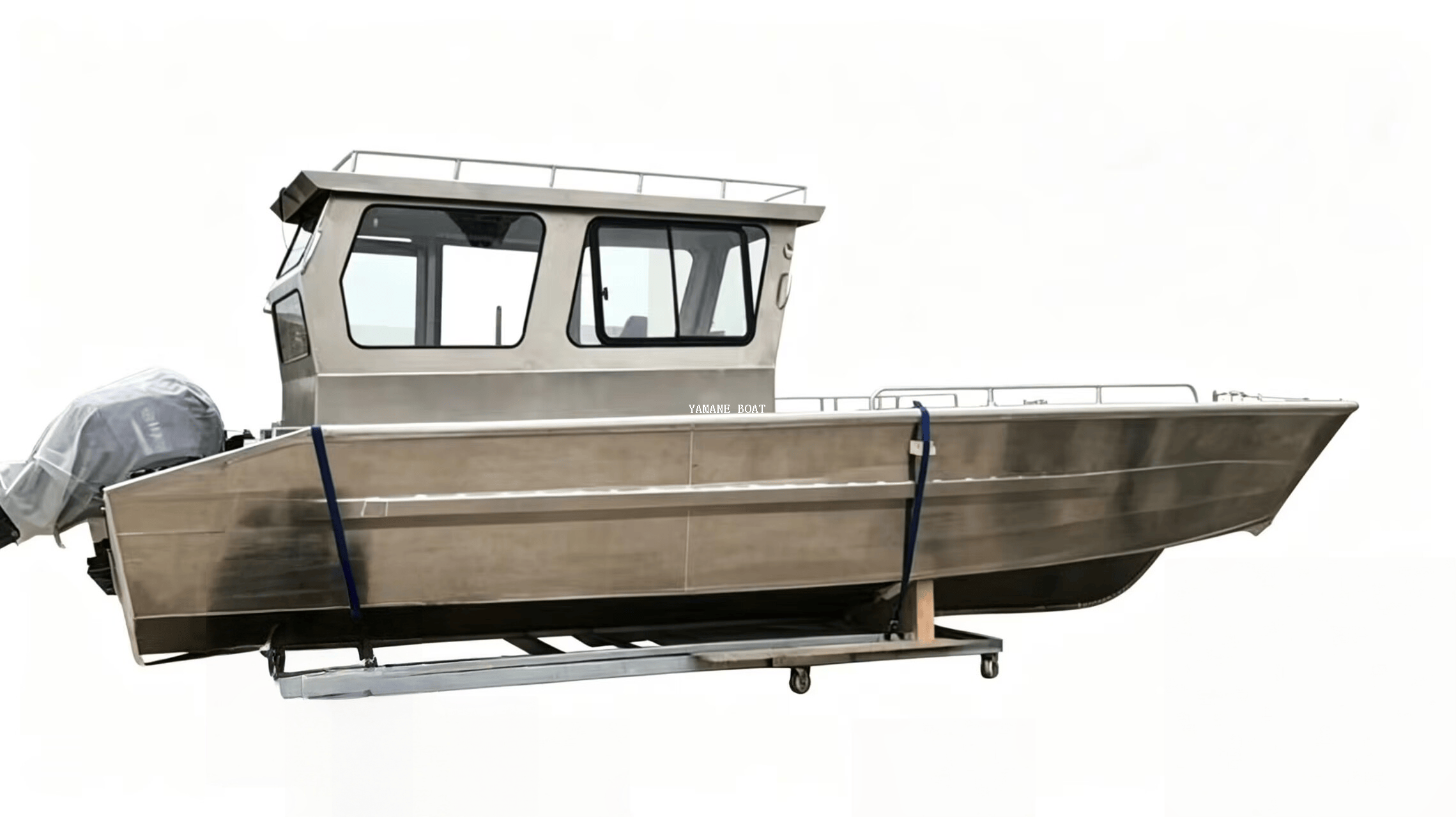30ft Aluminium Landing Boat with Enclosed captain cabin 