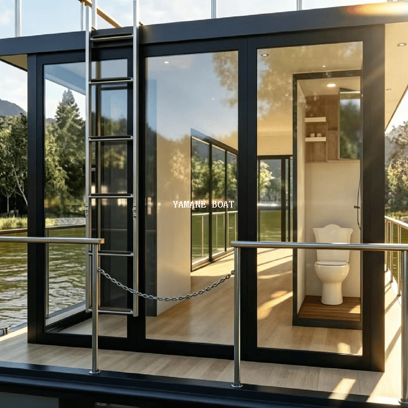 12m Aluminum House Pontoon Boat Yamane Ryu Yacht