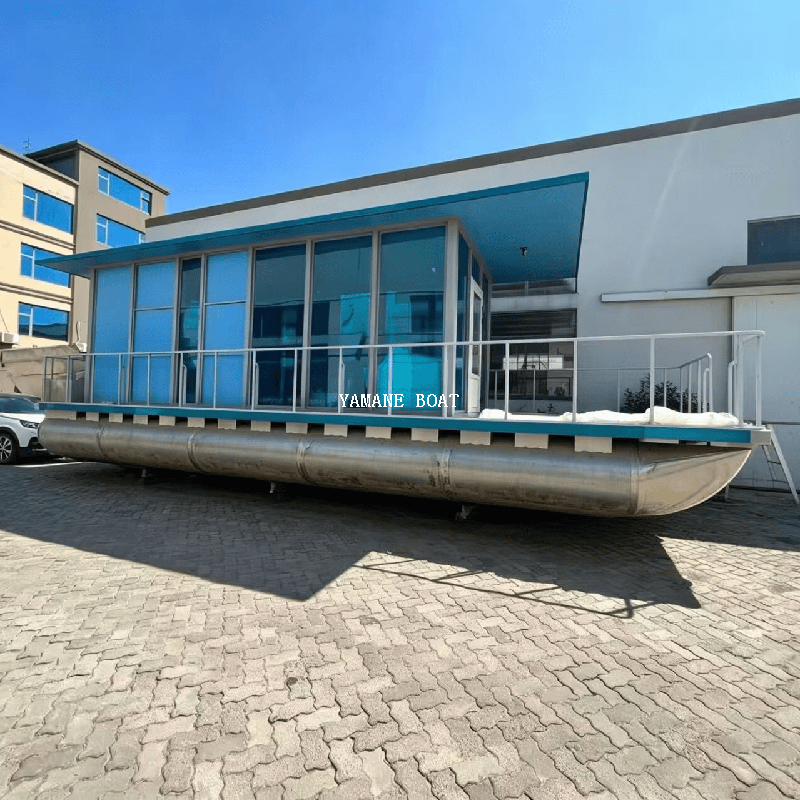 11m Glass House Pontoon Boat Yamane Ryu Yacht Factory