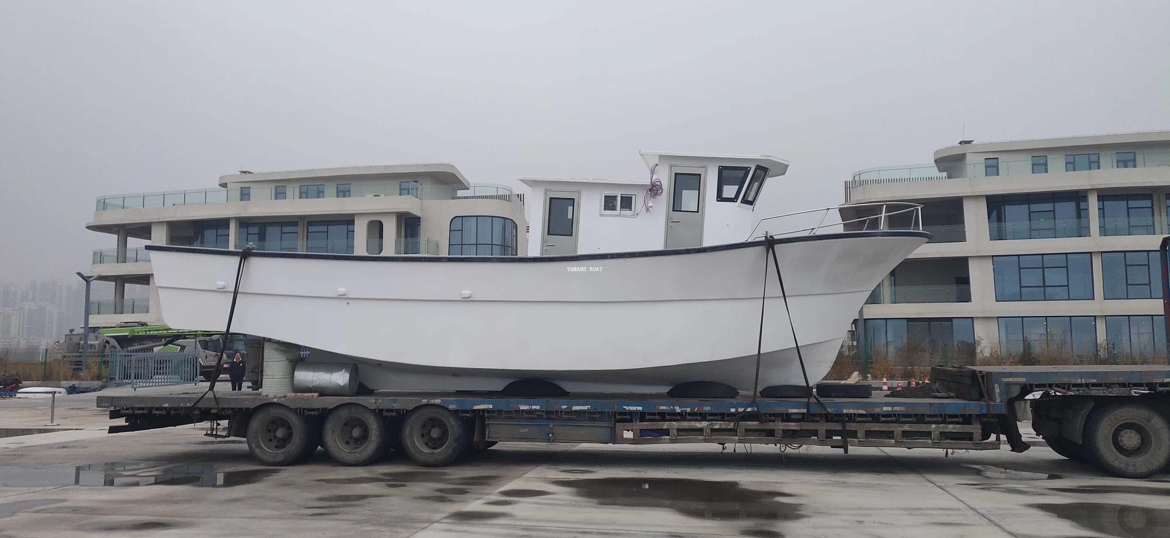 12.3m fiberglass long liner sea tuna shrimp fishing boat 