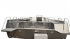 10m Aluminum Landing Craft with Left And Right Fold Up Bench Seats with Big Fuel Tank 