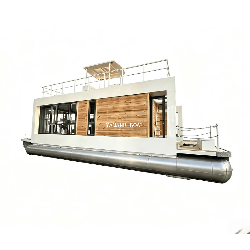 11.5m aluminum house pontoon boat-yamane ryu yacht manufacturer