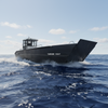 33ft Welded Aluminum Landing Boat with Wheel House And Fold Up Long Bench Seats 