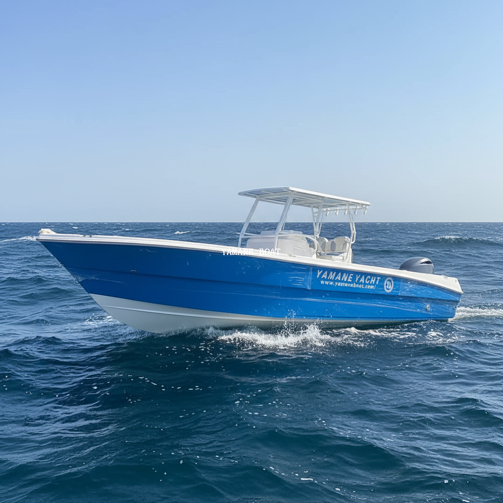 SG950B 9.5m Fiberglass Center Console Sport Fishing Boat with Hard Top 
