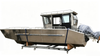 30ft Aluminium Landing Boat with Enclosed captain cabin 