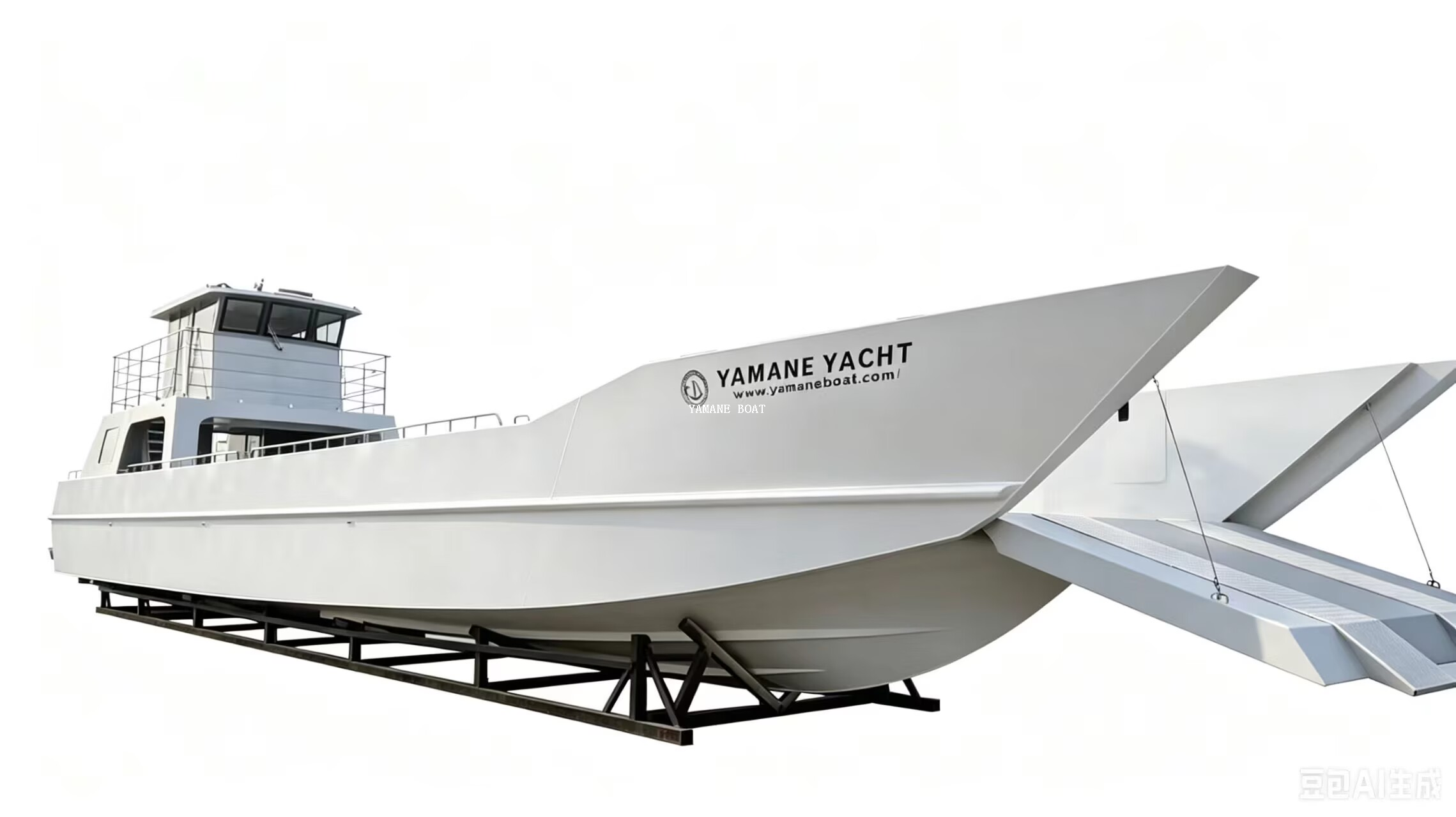 83ft Aluminum Landing Craft with Four 350hp Gaslion Outboards And High Speed 