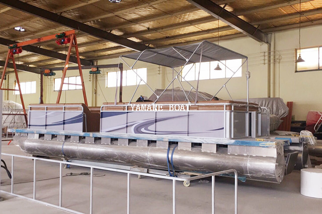 30ft Aluminum Pontoon Boat for Sightseeing Tourist Transport 