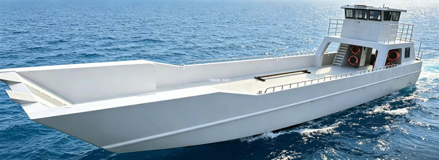 83ft Aluminum Landing Craft with Four 350hp Gaslion Outboards And High Speed 