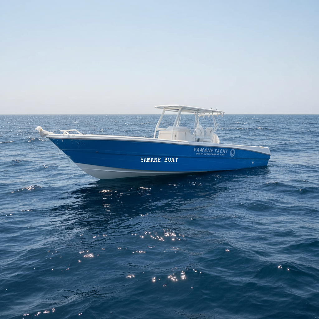 SG950B 9.5m Fiberglass Center Console Sport Fishing Boat with Hard Top 