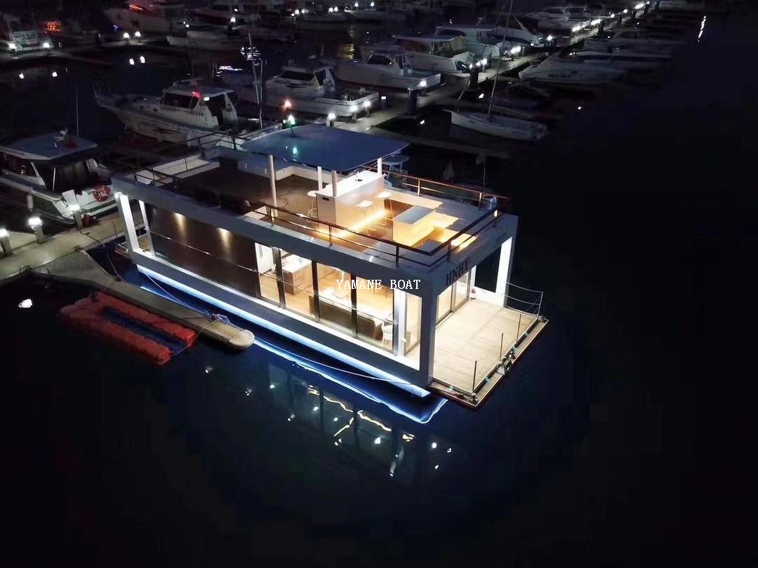 11.5m CE Certification Aluminum Pontoon House Boat
