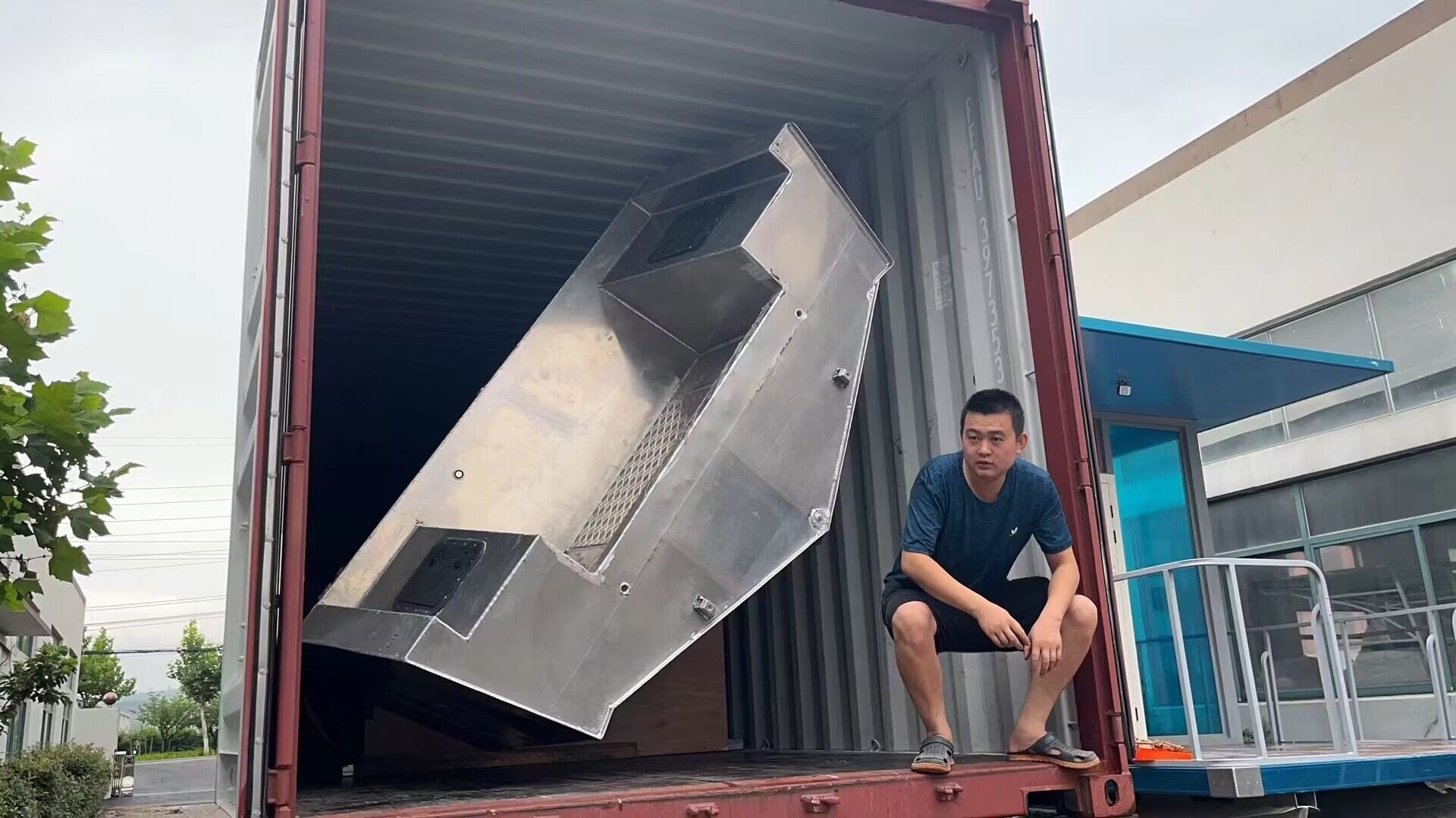 8m Aluminum Landing Craft with T Top 