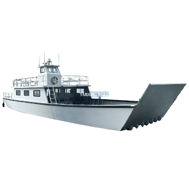 15m aluminum landing craft with twin diesel outboards for For business use