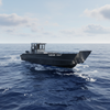 33ft Welded Aluminum Landing Boat with Wheel House And Fold Up Long Bench Seats 