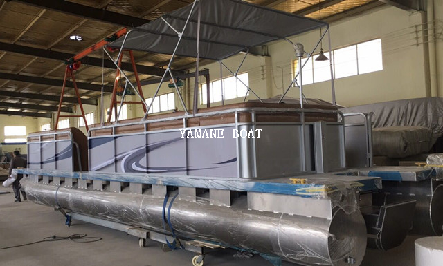 30ft Aluminum Pontoon Boat for Sightseeing Tourist Transport 