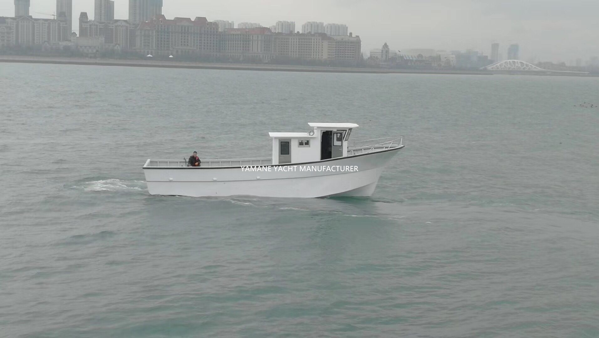 fiberglass commercial longliner tuna shrimp sea fishing boat yamane yacht (2)_副本
