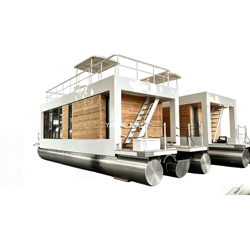 11.5m aluminum house pontoon boat-yamane ryu yacht manufacturer