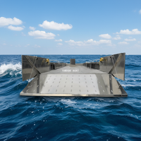 10m Aluminum Landing Craft with Left And Right Fold Up Bench Seats with Big Fuel Tank 