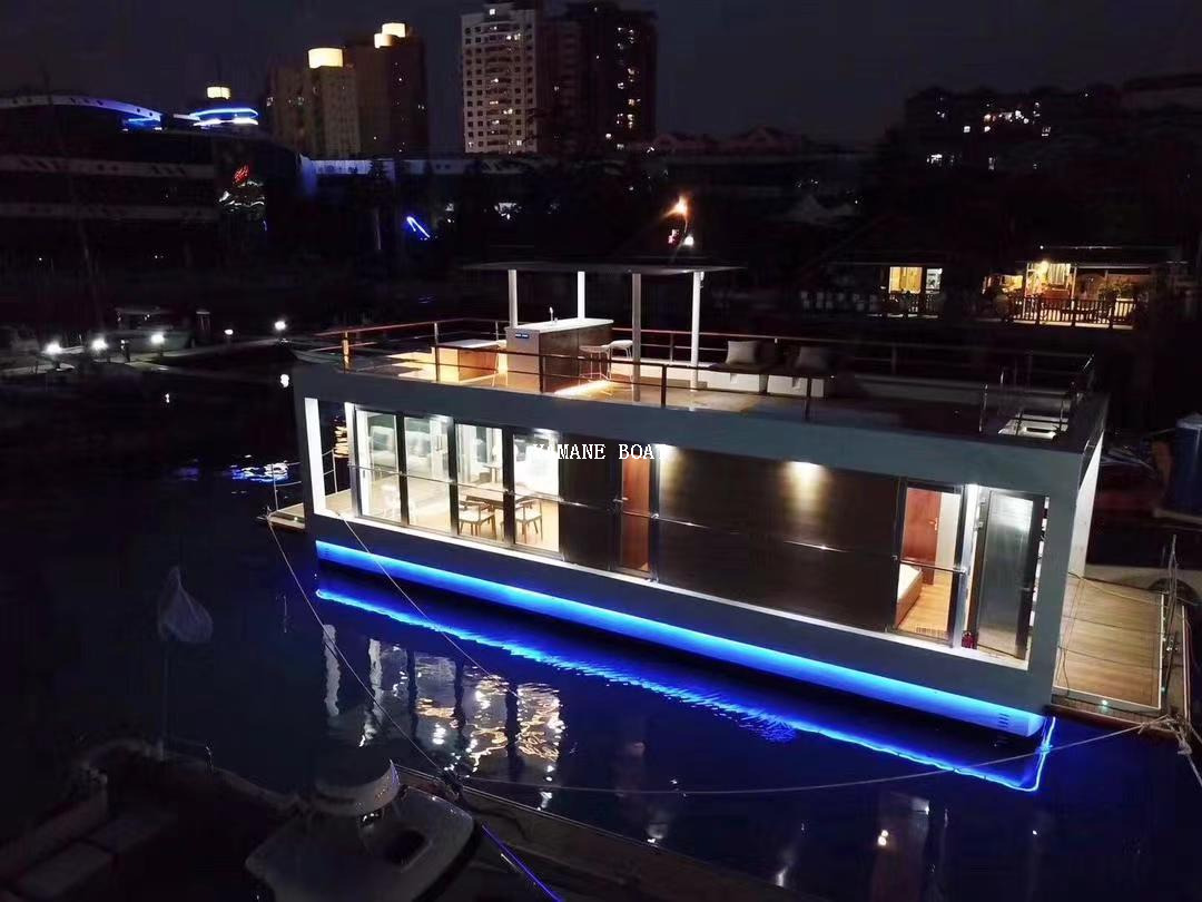 11.5m CE Certification Aluminum Pontoon House Boat