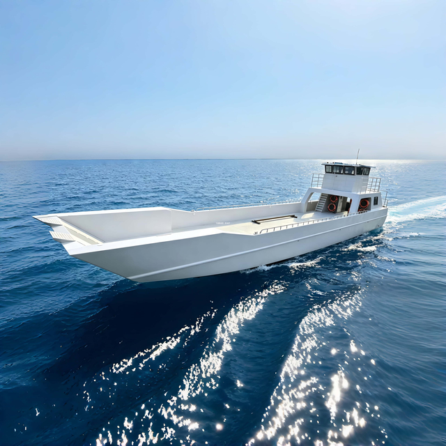 83ft Aluminum Landing Craft with Four 350hp Gaslion Outboards And High Speed 